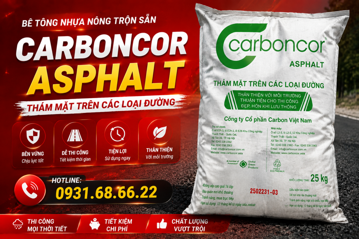 Bán nhựa đường asphalt đóng bao tại Hà Nội chất lượng cao