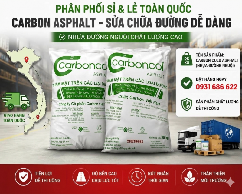 Bán nhựa đường đóng bao trộn sẵn tại Hà Nội giao tận nơi