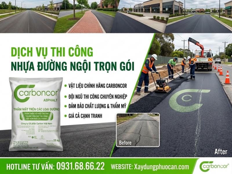 bê tông nhựa đường nguội trộn sẵn tại Hà Nội đóng bao đóng gói tiêu chuẩn