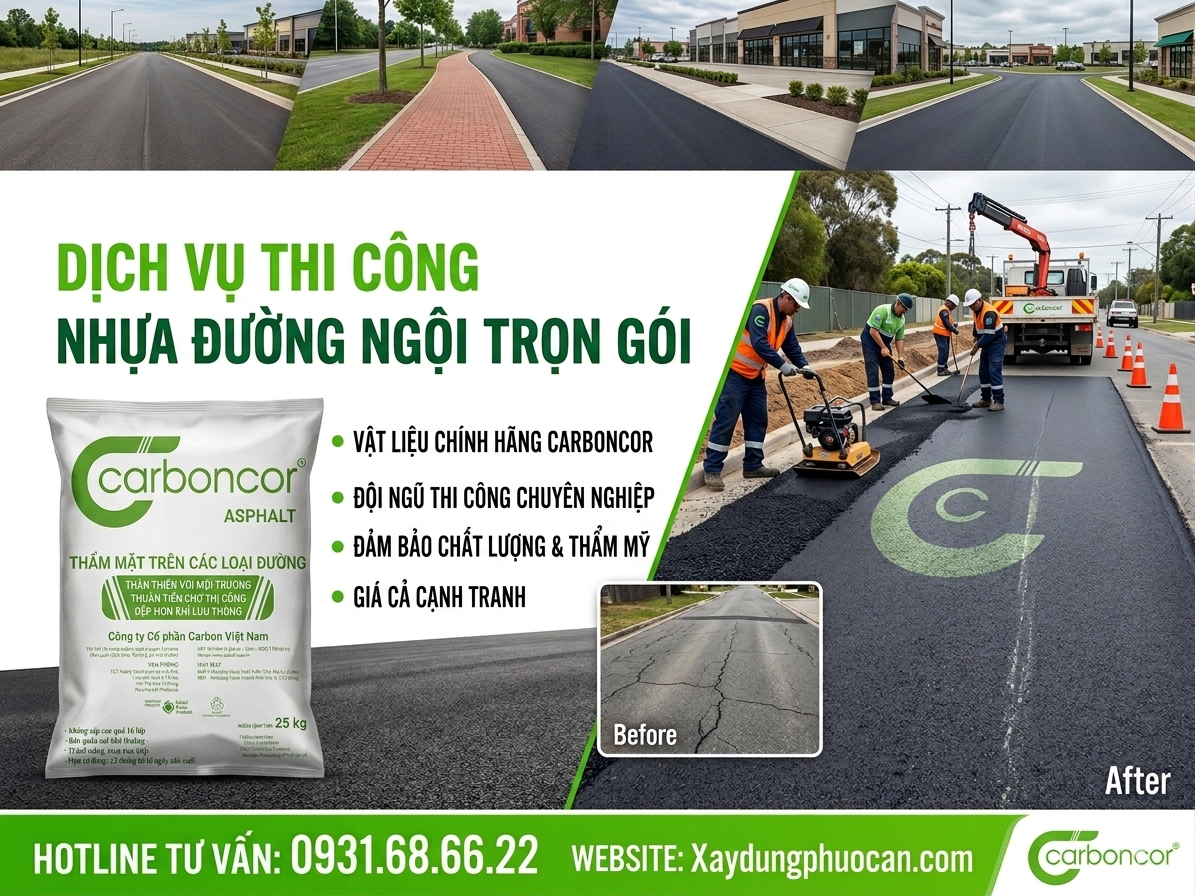 bê tông nhựa đường nguội trộn sẵn tại Hà Nội đóng bao đóng gói tiêu chuẩn