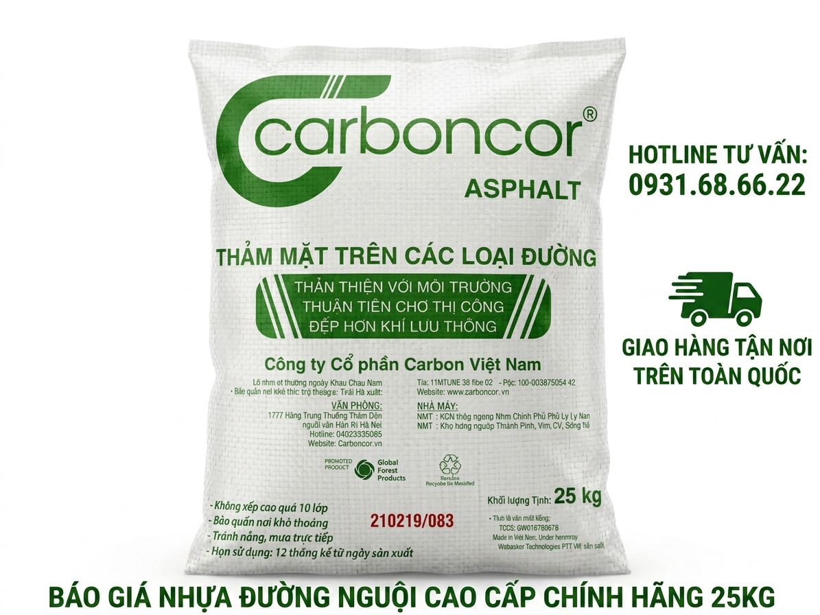 Đại lý nhựa đường trộn sẵn đóng bao tại Hà Nội uy tín giá rẻ