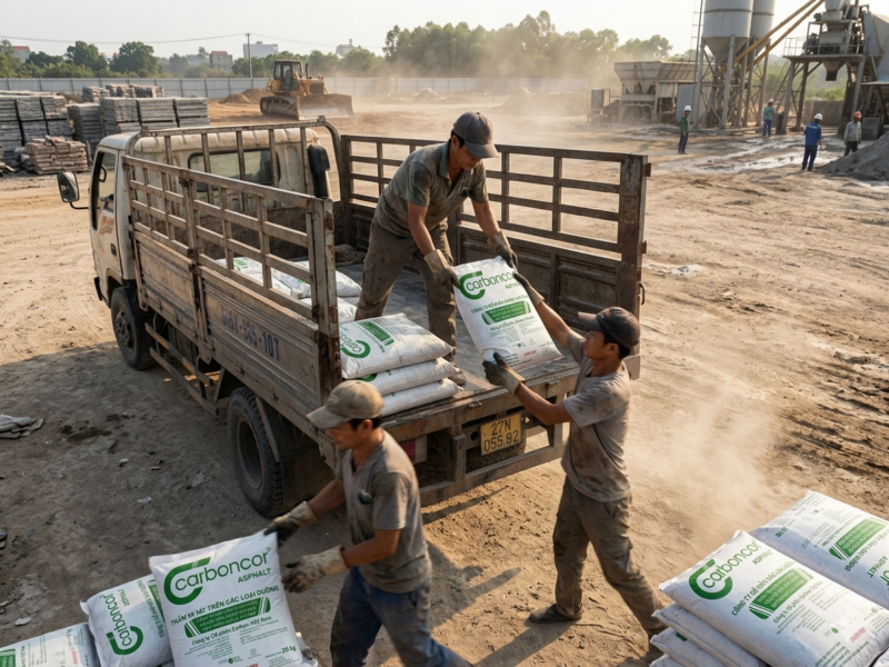 Mua nhựa đường đóng bao vá đường Hà Nội chất lượng cao