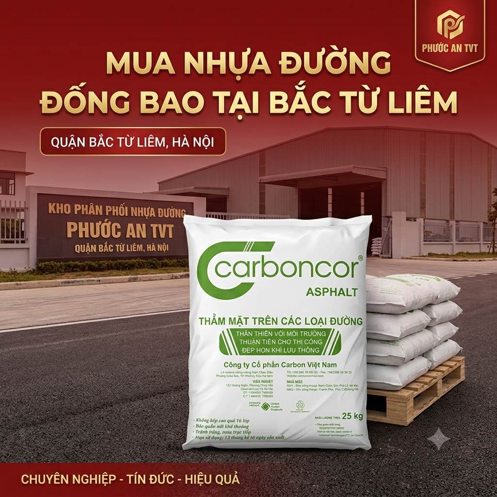 Mua nhựa đường đóng bao tại Bắc Từ Liêm giá kho chất lượng cao
