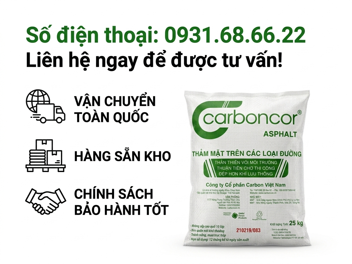 Mua nhựa đường đóng bao vá đường Hà Nội chất lượng cao