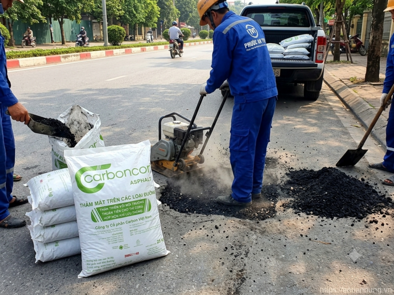 Quy trình đầm nén bê tông nhựa nguội asphalt Hà Nội chuẩn kỹ thuật