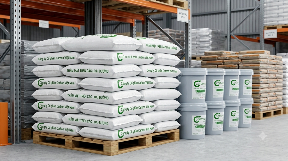 Sản phẩm nhựa đường đóng bao 20kg chính hãng tại Hoàn Kiếm