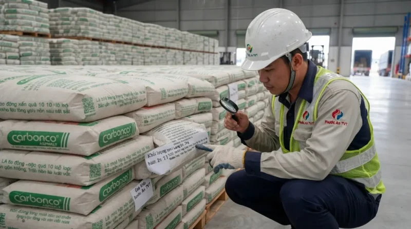 Kho cung cấp và báo giá carboncor asphalt đóng bao 25kg chính hãng