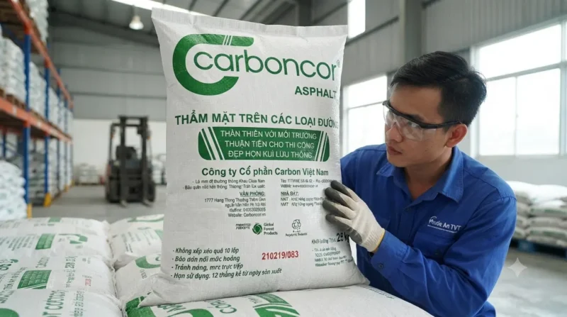 Kiểm tra bao bì khi mua bê tông nhựa nguội ở đâu uy tín