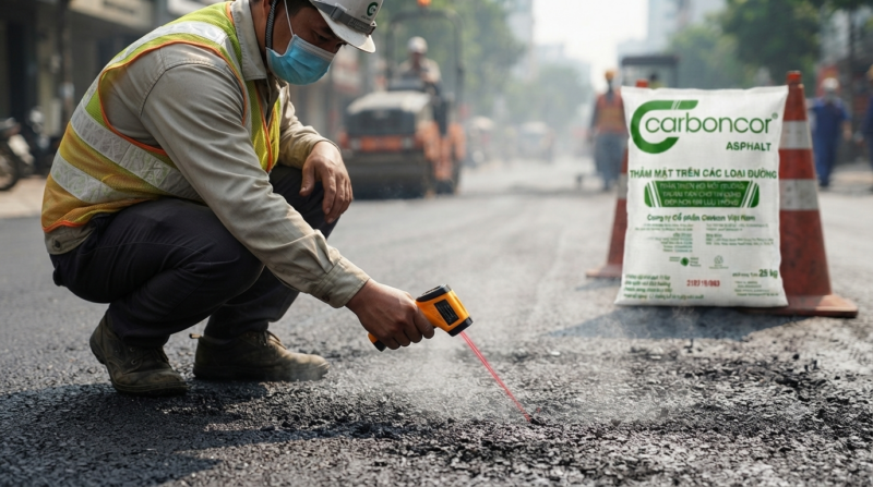 Kiểm tra bê tông nhựa đường trộn sẵn tại công trường