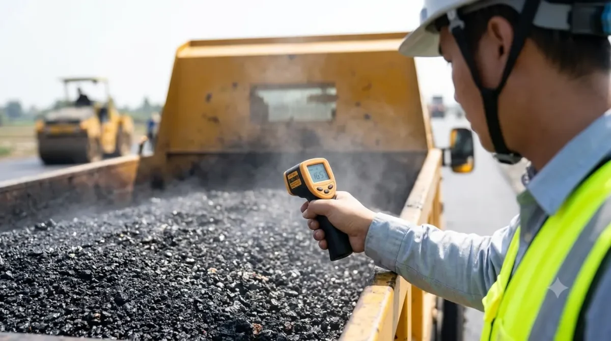 Thi công thảm bê tông nhựa nóng Vĩnh Phúc cho tuyến đường đô thị