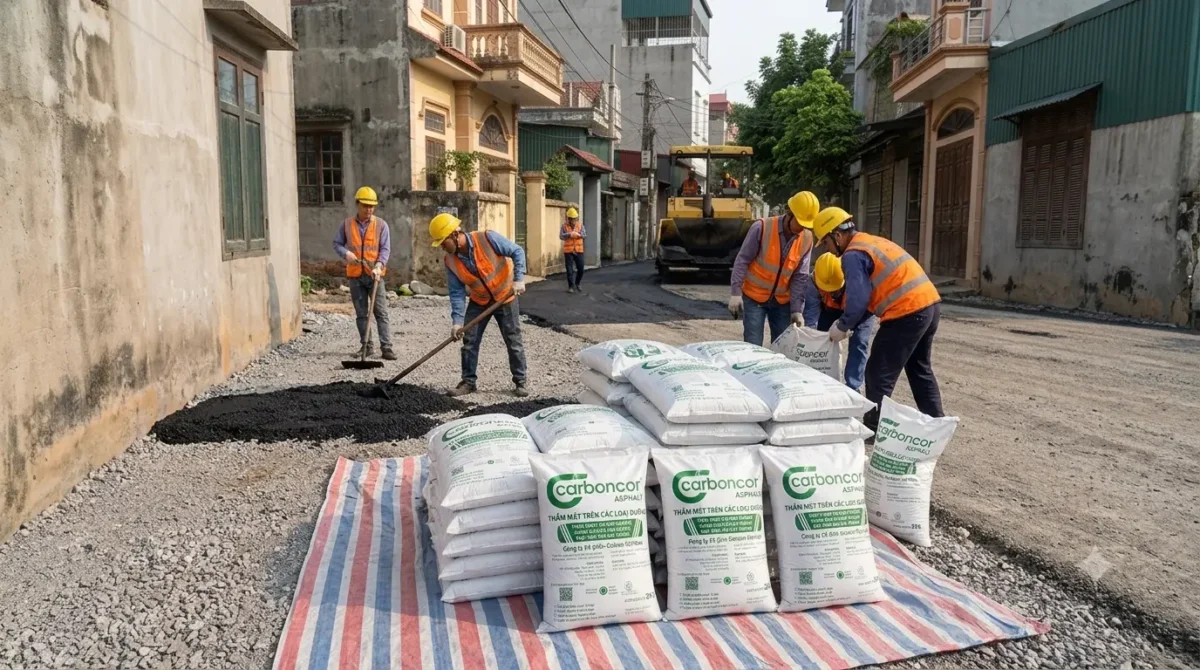 nhựa đường đóng bao 25kg tại Nam Từ Liêm