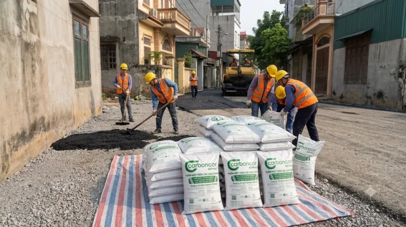 nhựa đường đóng bao 25kg tại Nam Từ Liêm