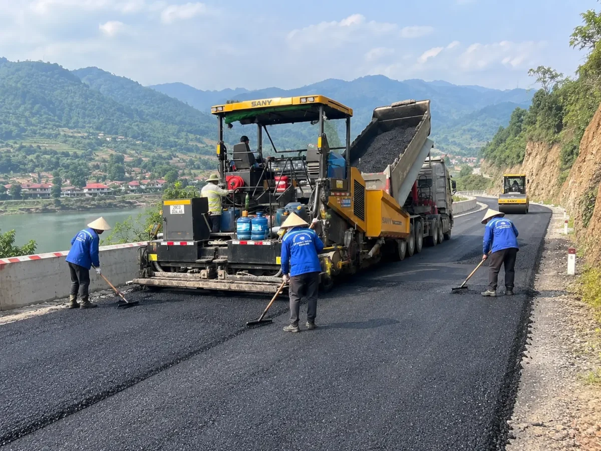 Dịch vụ thi công thảm nhựa đường chuyên nghiệp